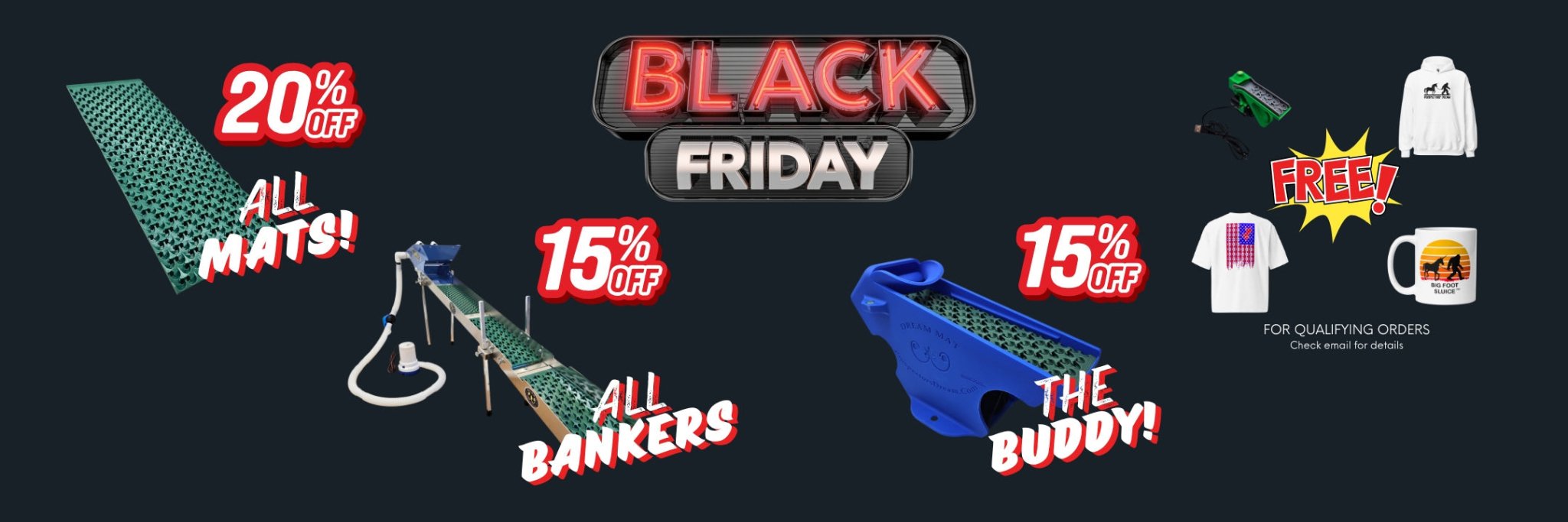 Black Friday Sale 2025: Gold Prospecting Equipment & Sluice Mats - Prospectors Dream