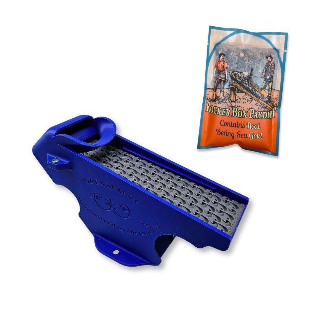 Dream Mat - Gold Clean Up Buddy Kit + Bering Sea Paydirt - Gold Mining Equipment - Prospectors Dream