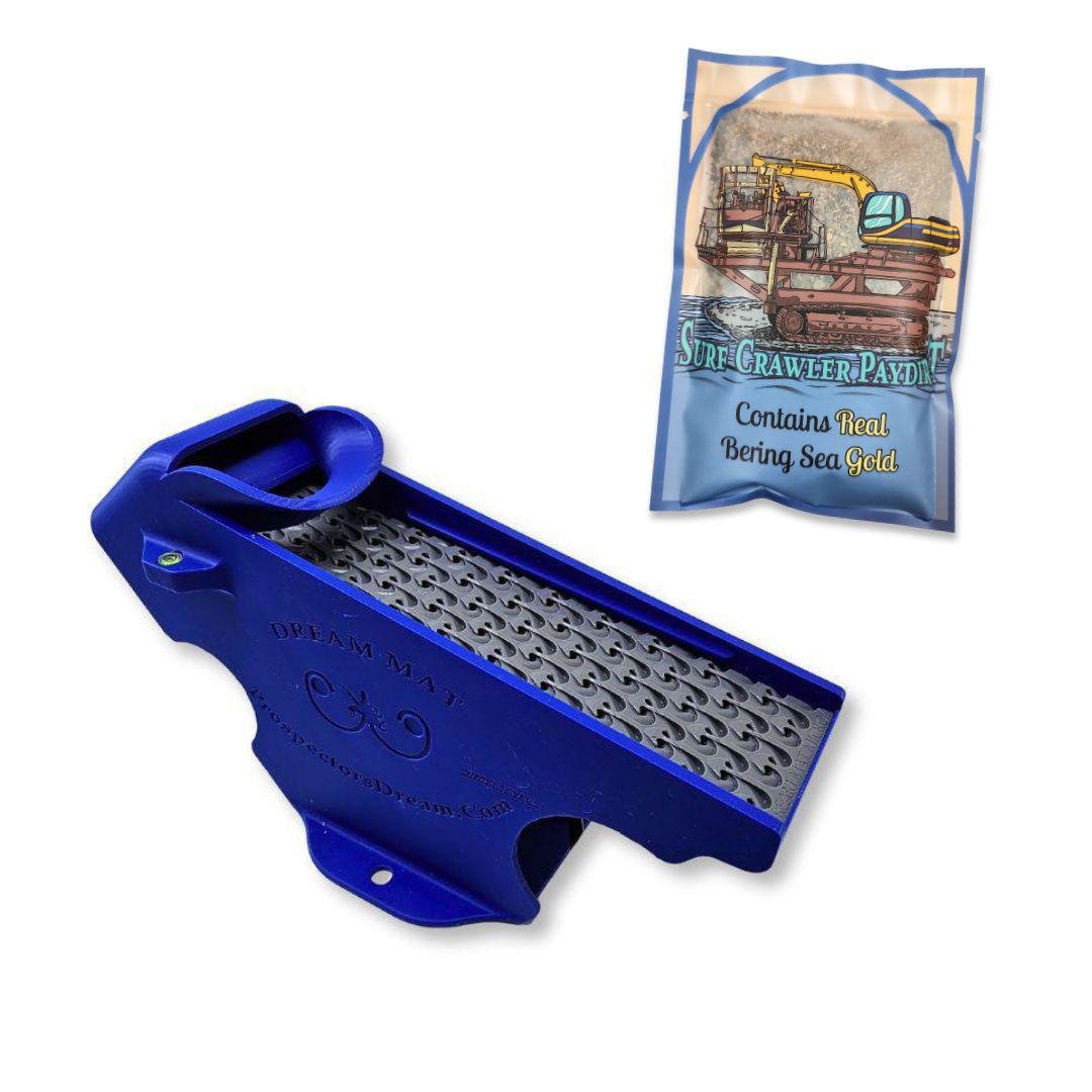 Dream Mat - Gold Clean Up Buddy Kit + Bering Sea Paydirt - Gold Mining Equipment - Prospectors Dream
