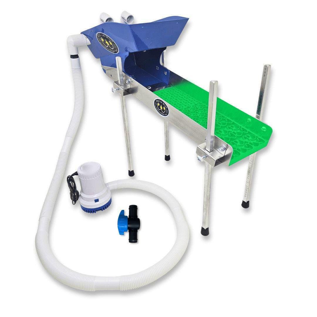 Gold Rat 6-Inch River Sluice Running Combo With Dream Mat – Gold Prospecting