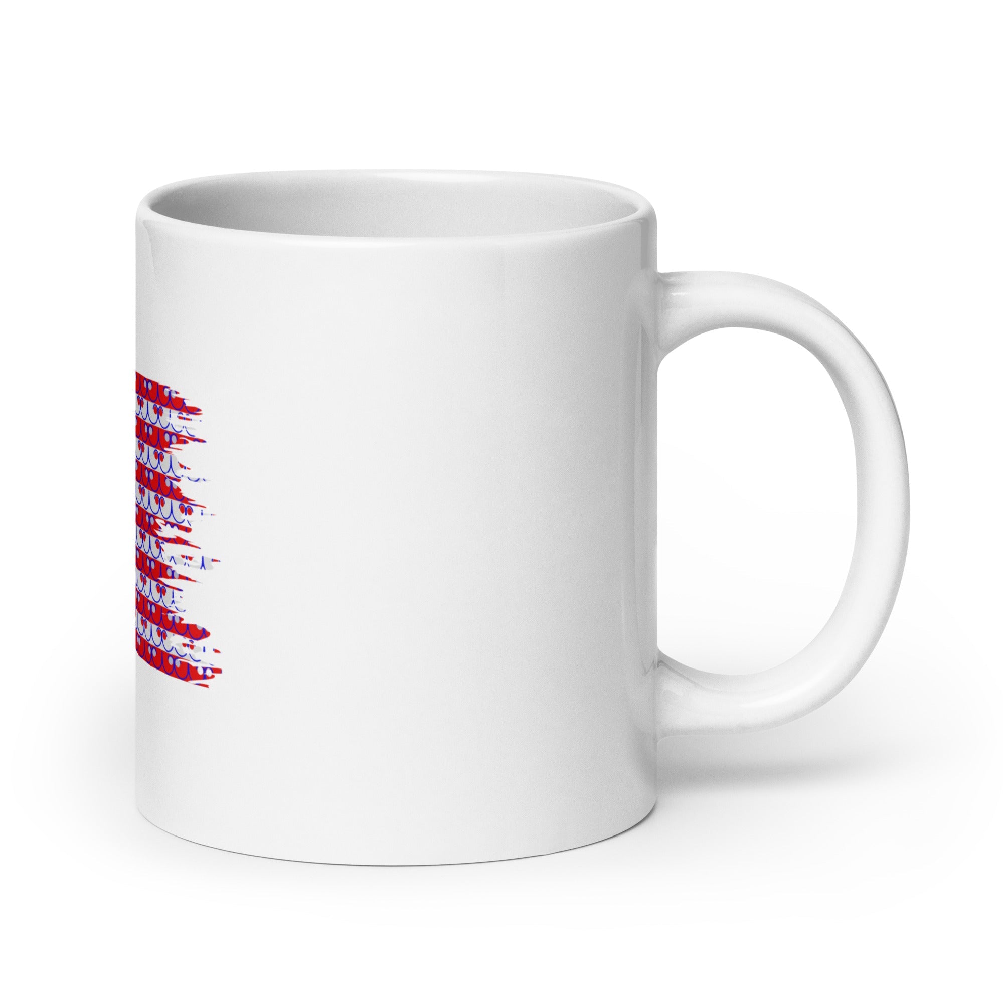 Dream Mat - Unicorn American Flag - White glossy mug - Prospectors Dream