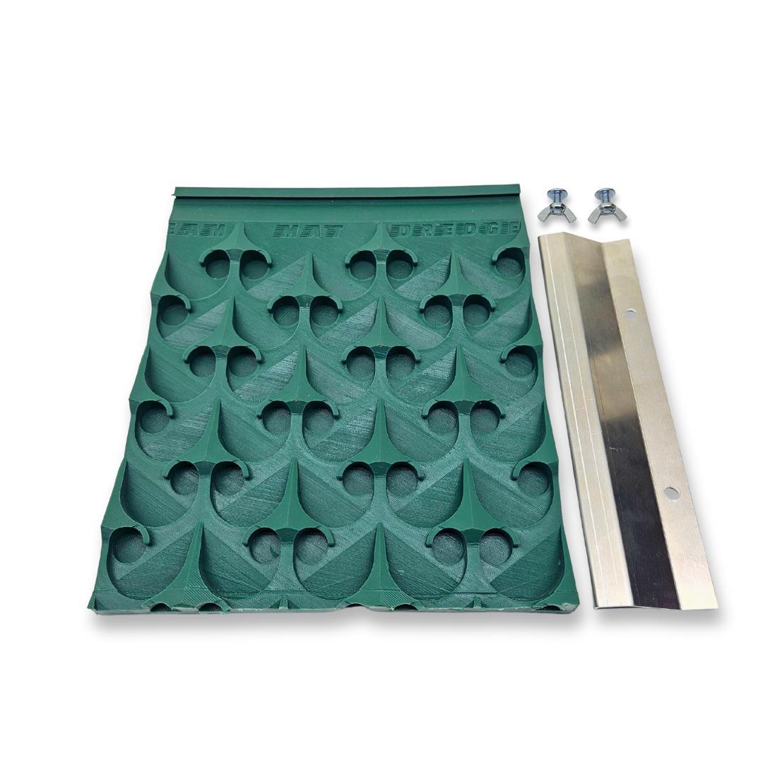 Modular Sluice Mats (8x12 End Trim) | Dream Mat | Interchangeable Gold Recovery Sections w/ Clamp