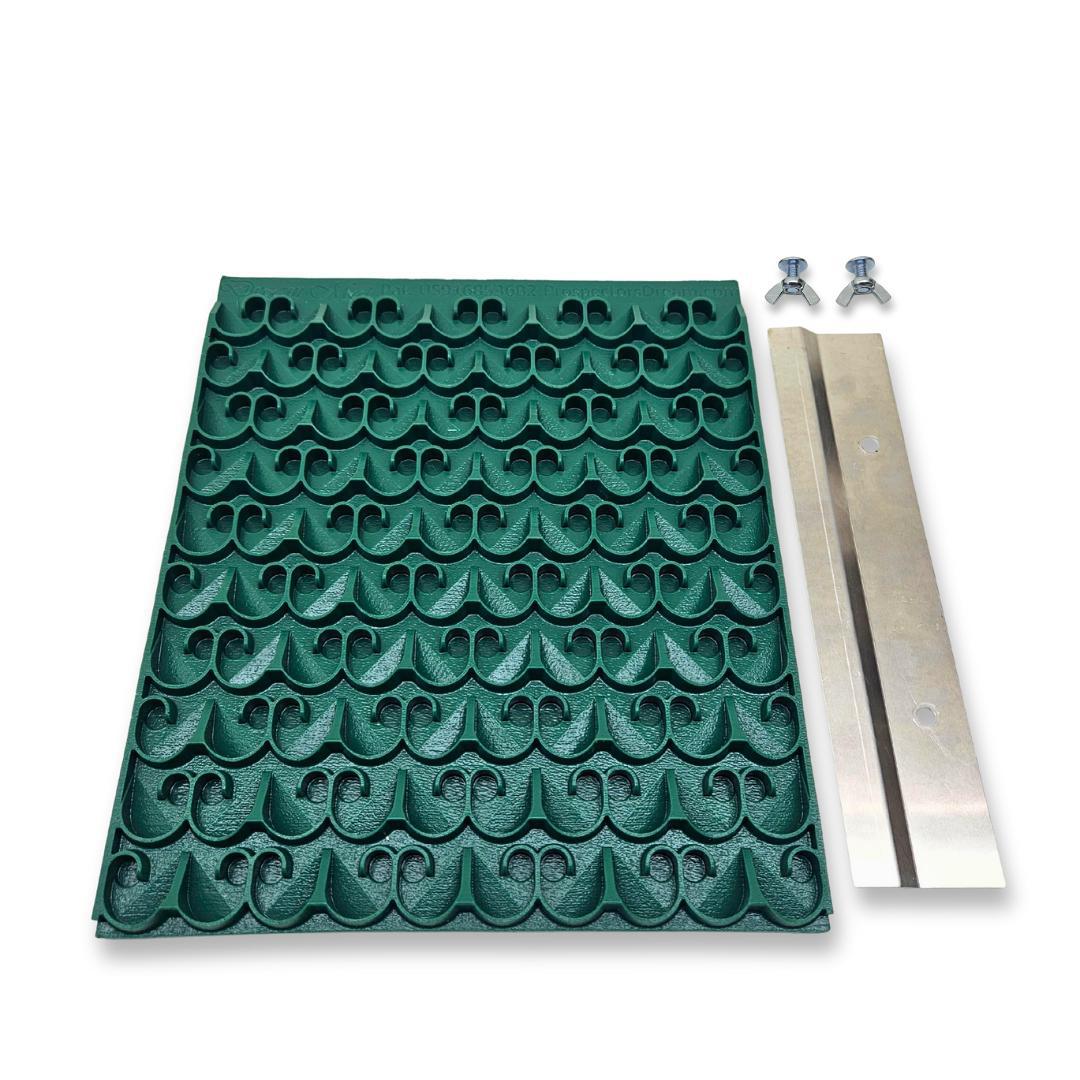 Modular Sluice Mats (8x12 End Trim) | Dream Mat | Interchangeable Gold Recovery Sections w/ Clamp