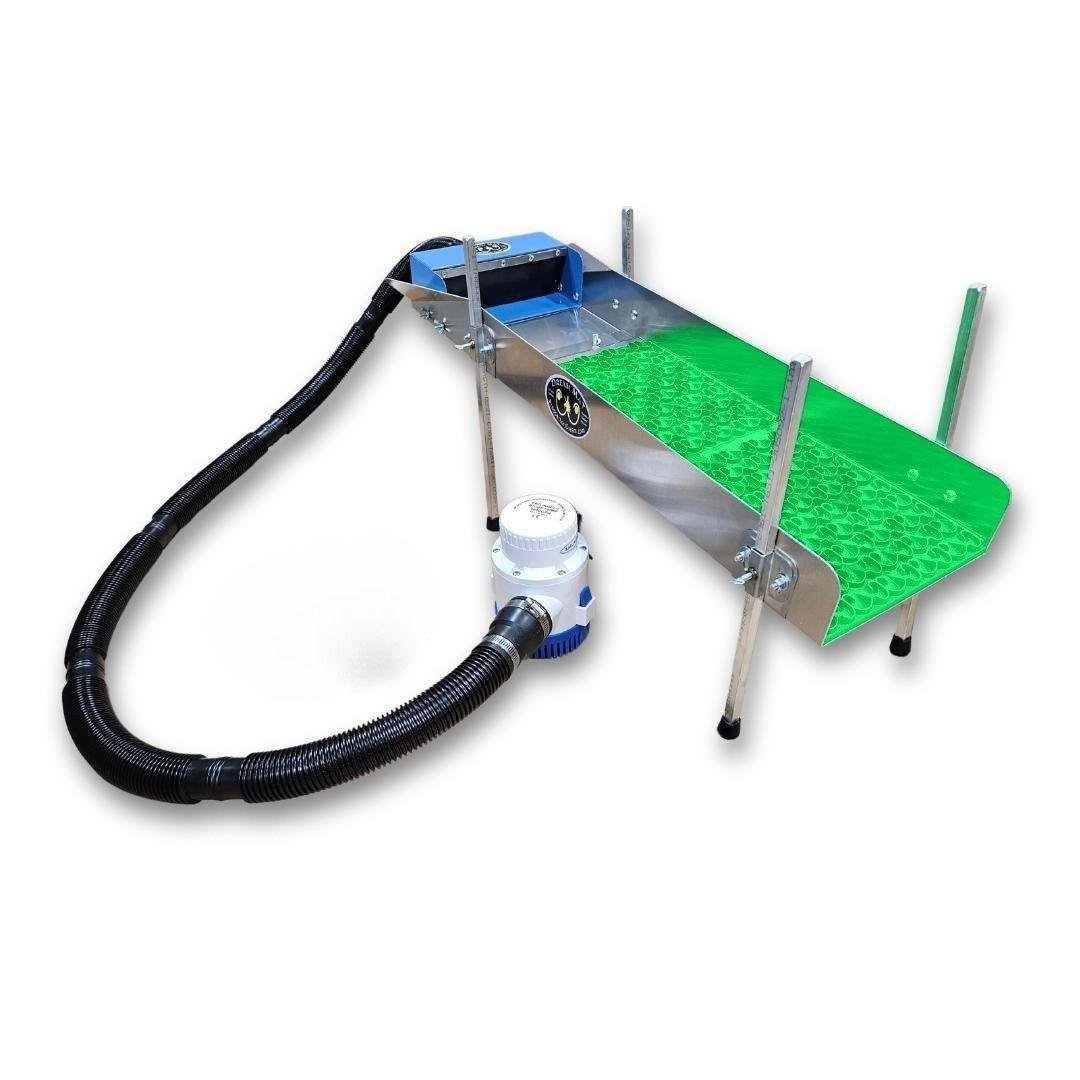 Dream Mat - 10X35 Power Sluice Box Kit with Dream Mat + 18" leg Kit | Gold Prospecting Equipment - Gold Highbanker - Prospectors Dream