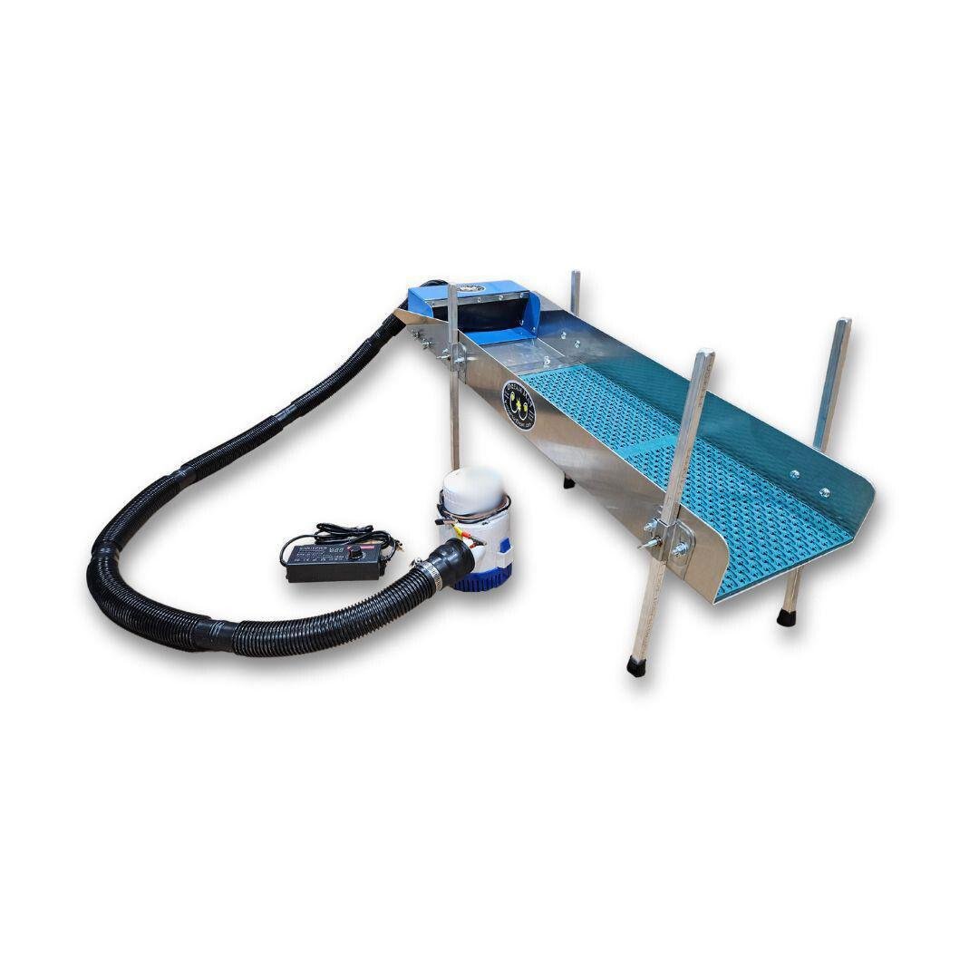 Dream Mat - 10X35 Power Sluice Box Kit with Dream Mat + 18" leg Kit | Gold Prospecting Equipment - Gold Highbanker - Prospectors Dream