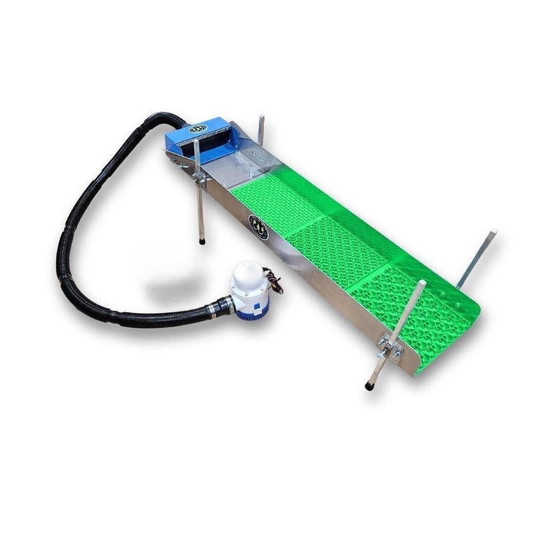 Dream Mat - 10X47 Power Sluice Box Kit with Dream Mat + 18" leg Kit | Gold Prospecting Equipment - Gold Highbanker - Prospectors Dream