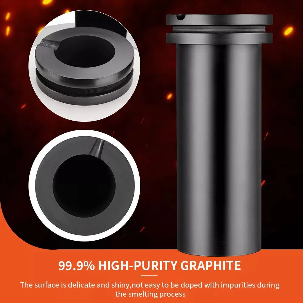 Dream Mat - 1KG/2KG/3KG High - Purity Graphite Crucible for Electric Melting Furnace – Smelting Gold, Silver, Copper & More - Gold Refining - Prospectors Dream