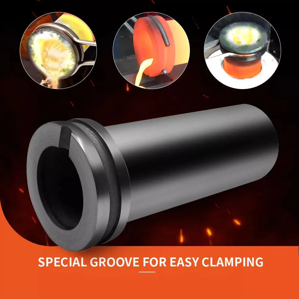 Dream Mat - 1KG/2KG/3KG High - Purity Graphite Crucible for Electric Melting Furnace – Smelting Gold, Silver, Copper & More - Gold Refining - Prospectors Dream