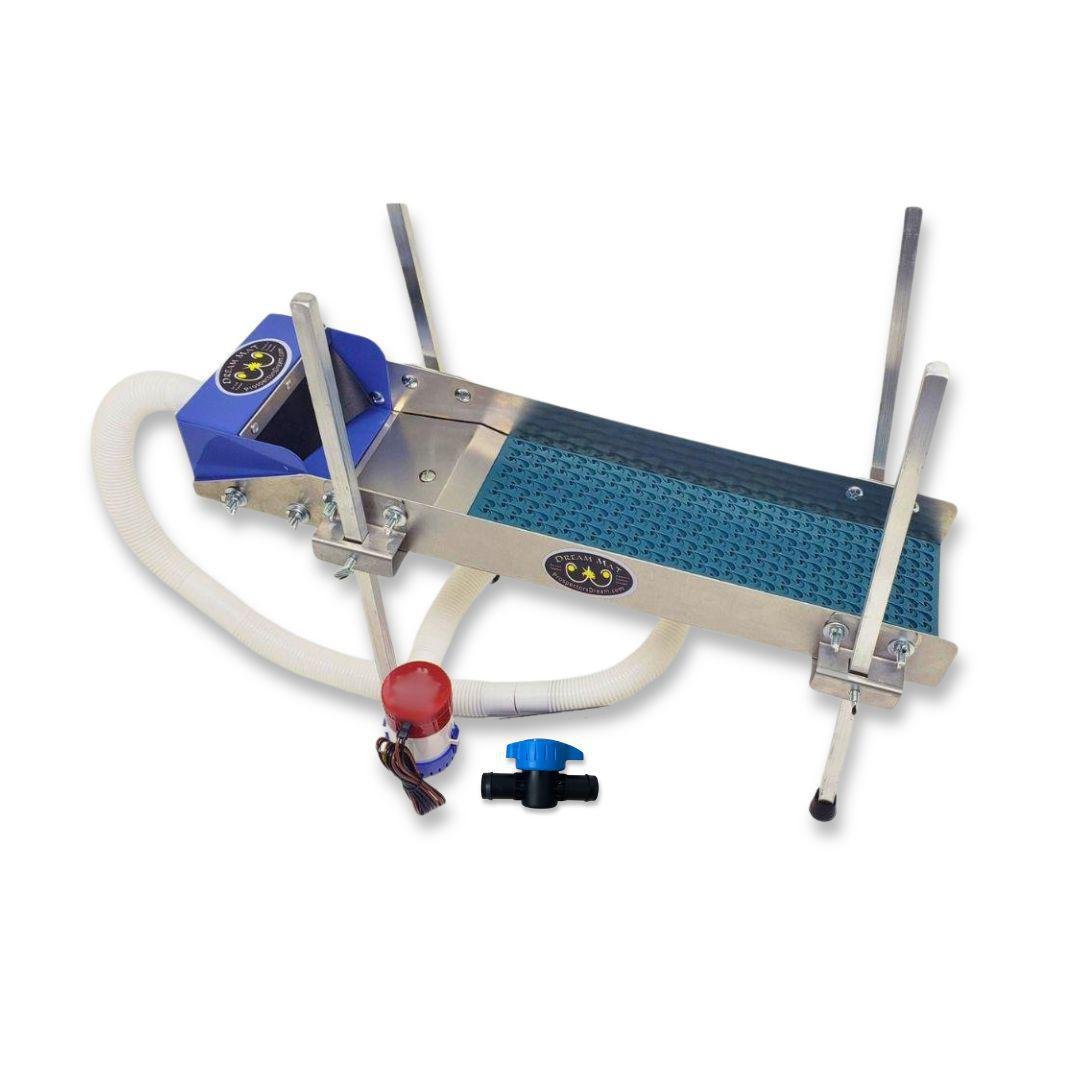 Dream Mat - 6X24 Power Sluice Box Kit with Dream Mat - 18" legs | Gold Prospecting Equipment - Gold Highbanker - Prospectors Dream
