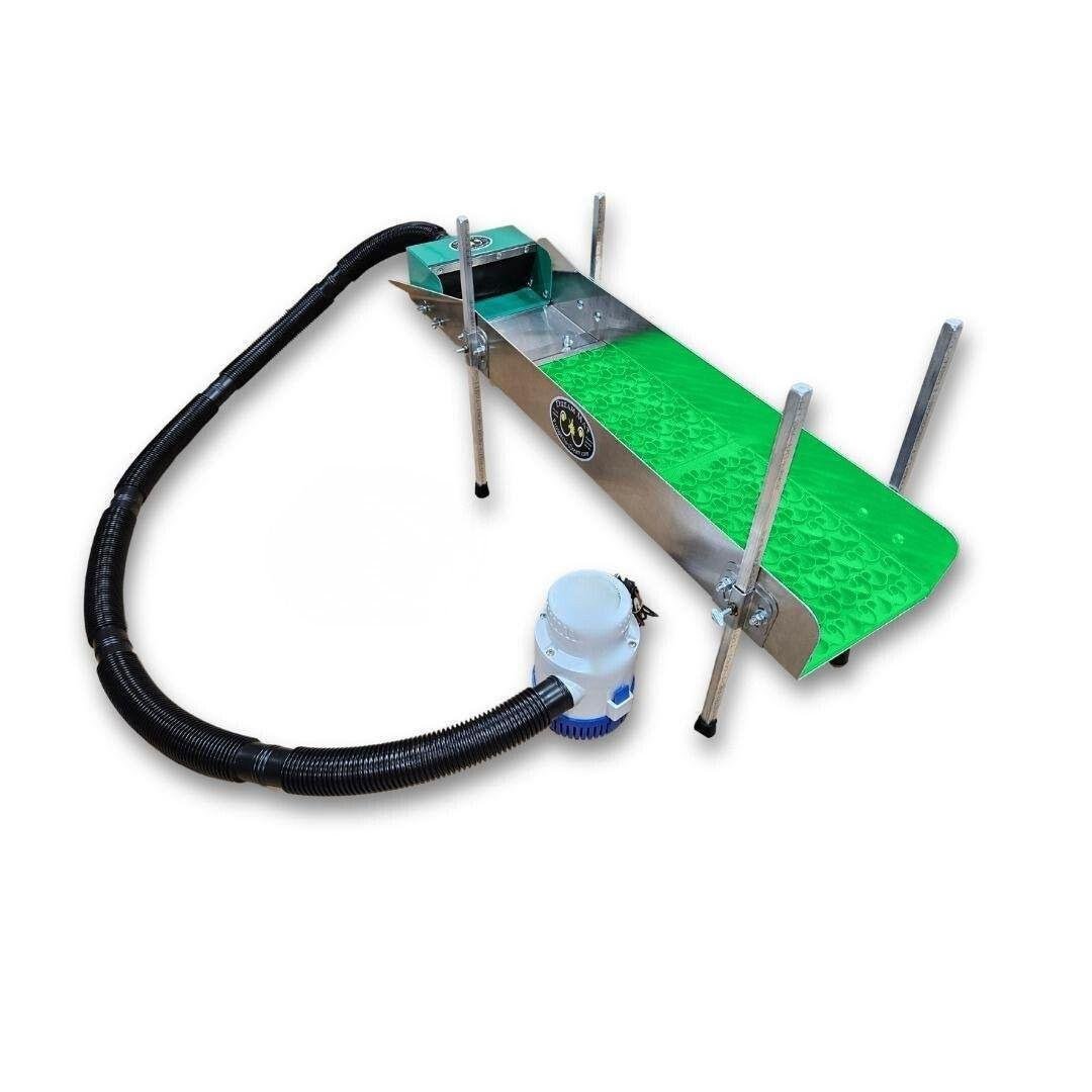 Dream Mat - 8X35 Power Sluice Box Kit with Dream Mat + 18" leg Kit | Gold Prospecting Equipment - Gold Highbanker - Prospectors Dream