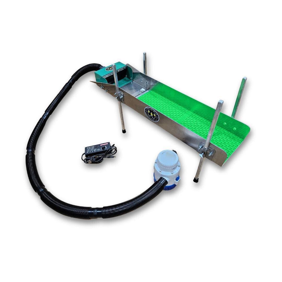 Dream Mat - 8X35 Power Sluice Box Kit with Dream Mat + 18" leg Kit | Gold Prospecting Equipment - Gold Highbanker - Prospectors Dream