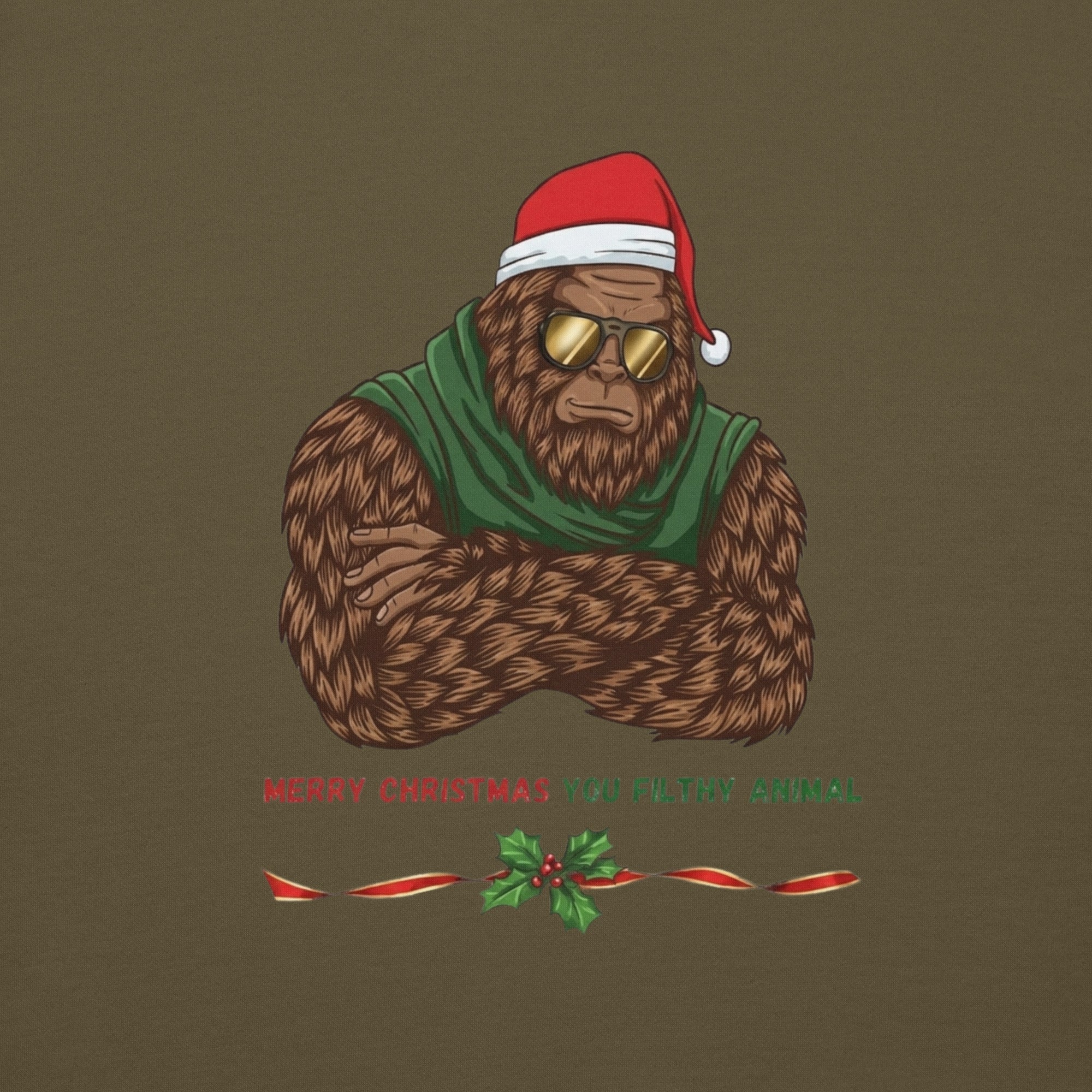 Dream Mat - Bigfoot Christmas Unisex Hoodie - Filthy Animal - Apparel - Prospectors Dream