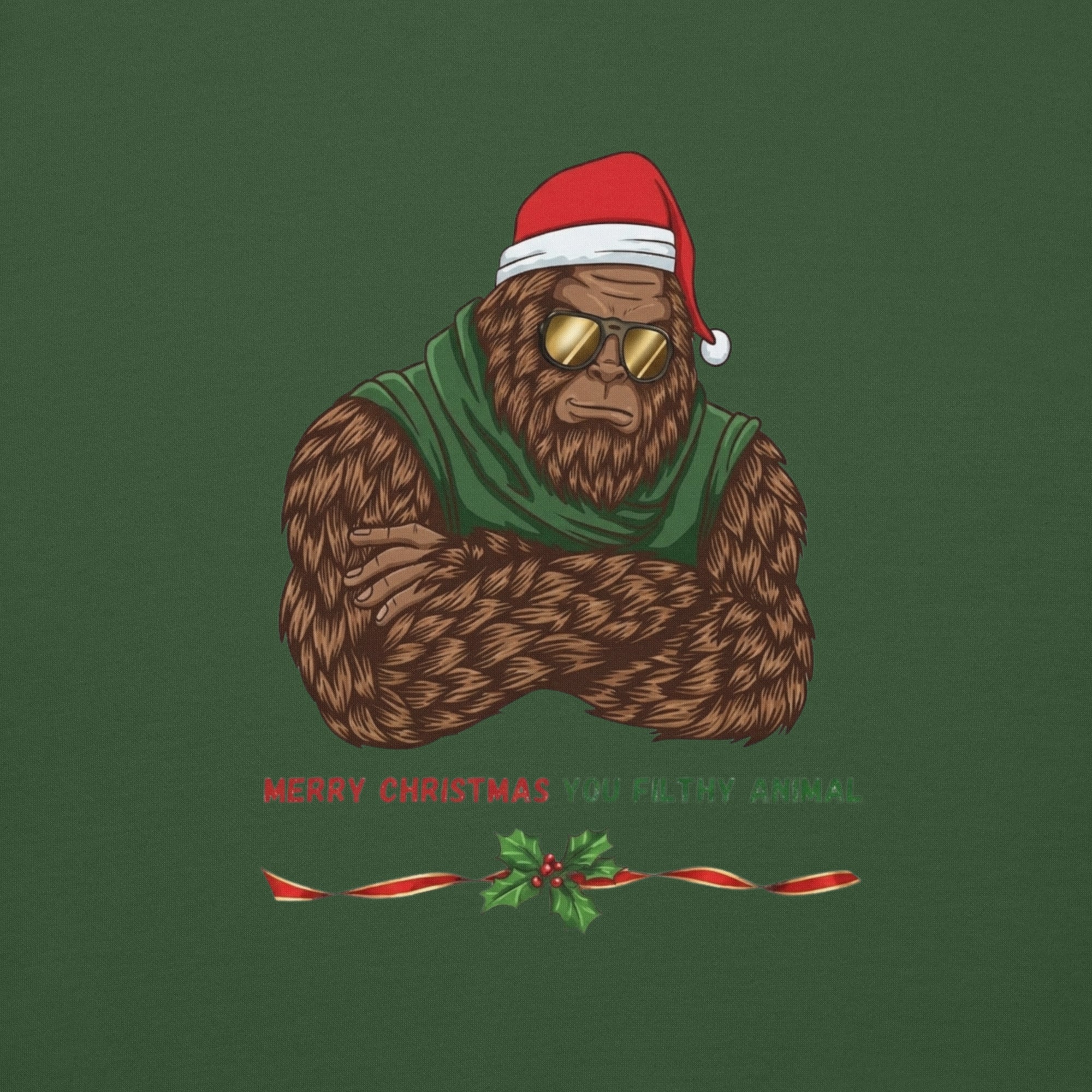 Dream Mat - Bigfoot Christmas Unisex Hoodie - Filthy Animal - Apparel - Prospectors Dream