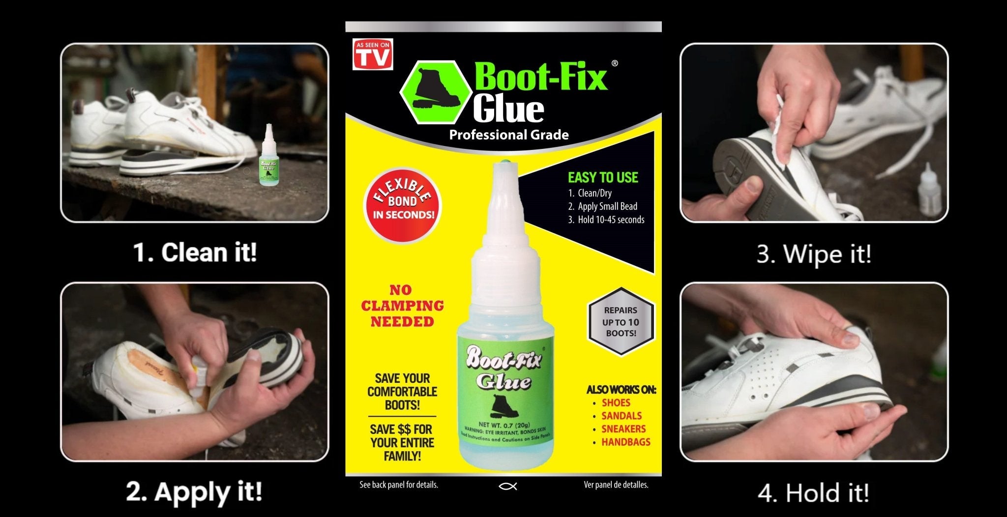 Dream Mat - Boot - Fix Shoe Glue – Professional Grade Shoe Repair Adhesive (20g) - Adhesive - Prospectors Dream