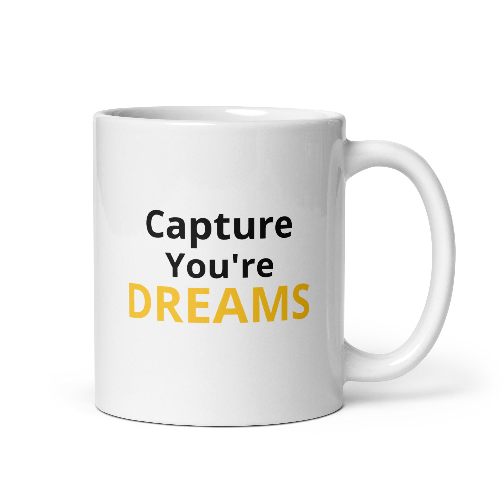Dream Mat - Capture Your Dreams - 11 oz White glossy mug - Prospectors Dream