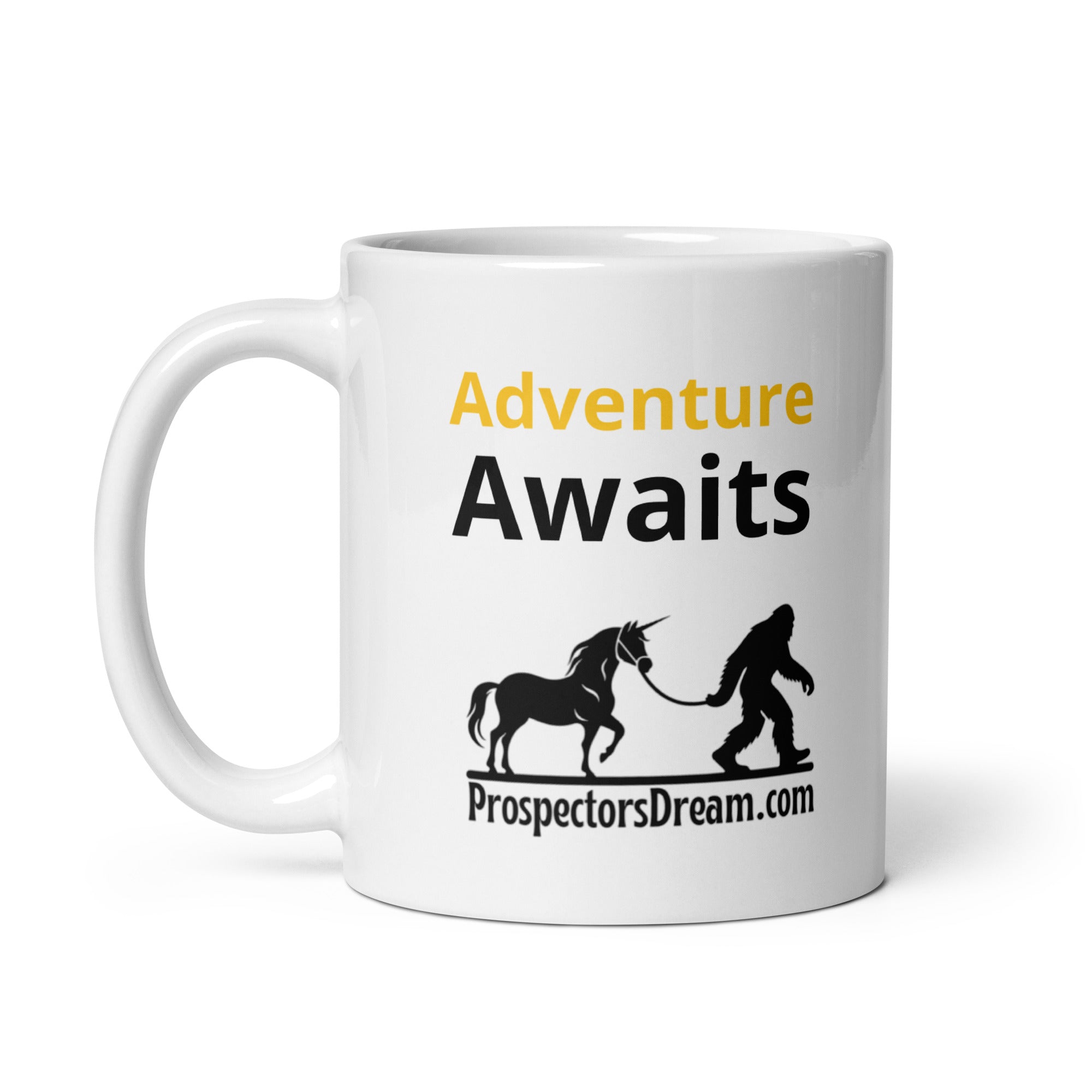 Dream Mat - Catch Your Dreams - 11 oz White glossy mug - Prospectors Dream