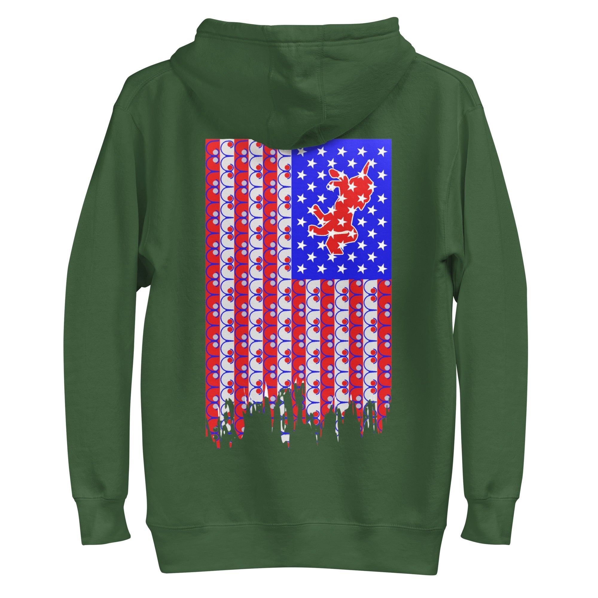 Dream Mat - Dream Mat + Unicorn American Flag - Unisex Hoodie - Prospectors Dream