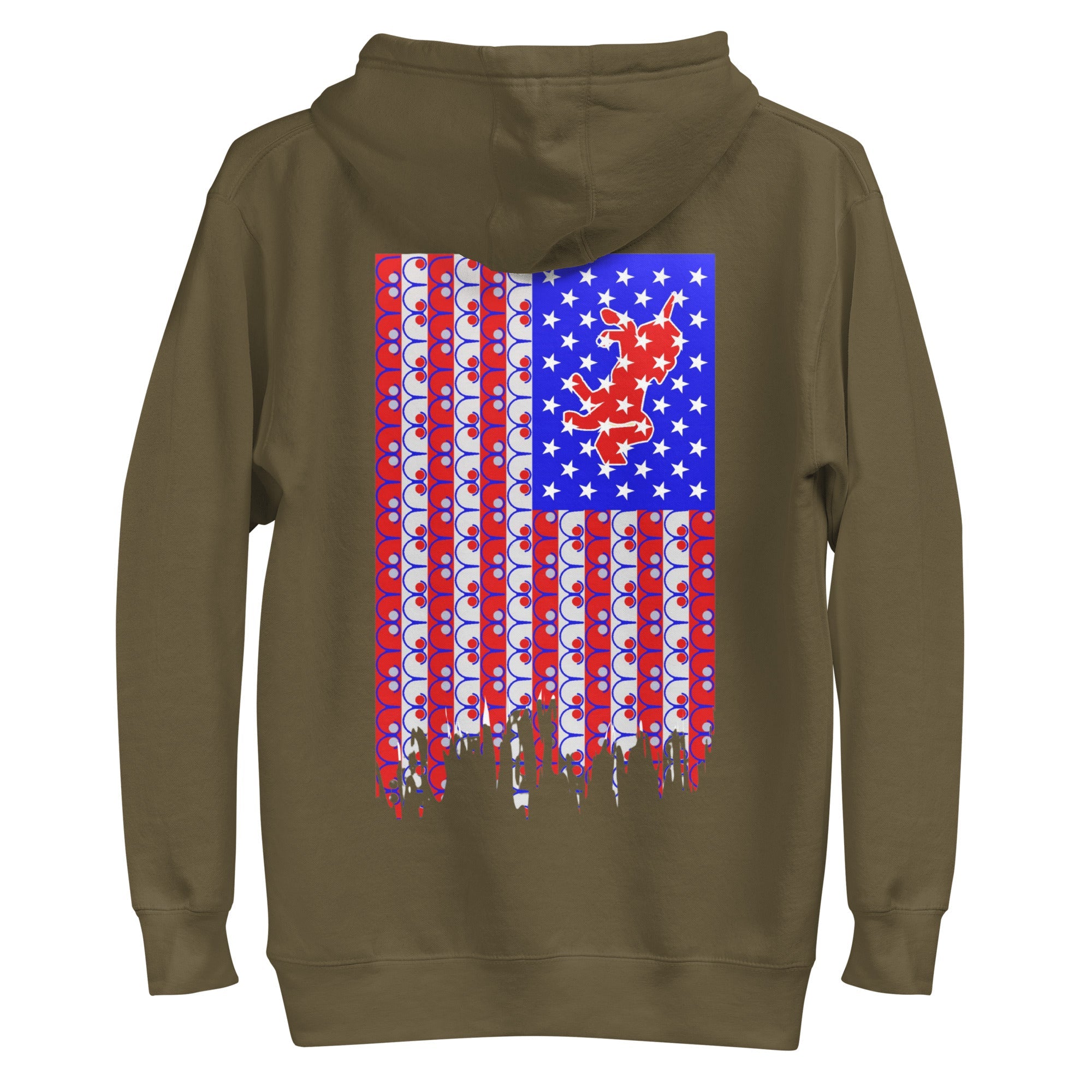 Dream Mat - Dream Mat + Unicorn American Flag - Unisex Hoodie - Prospectors Dream