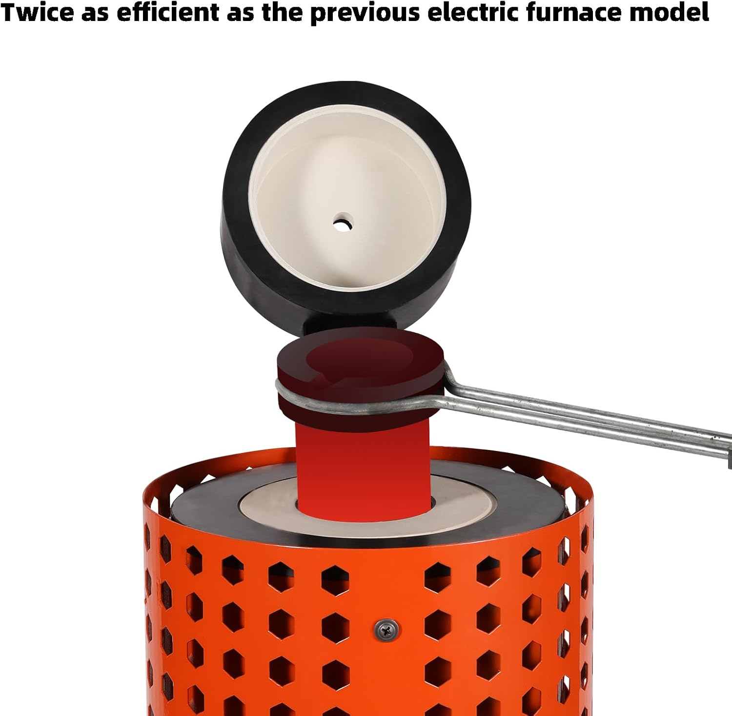 Dream Mat - GTE Gold Melting Furnace – 1+3 KG Electric Digital Smelting Kiln Kit, 1800W 2100°F for Gold Silver Copper Aluminum (110V) - Gold Refining - Prospectors Dream