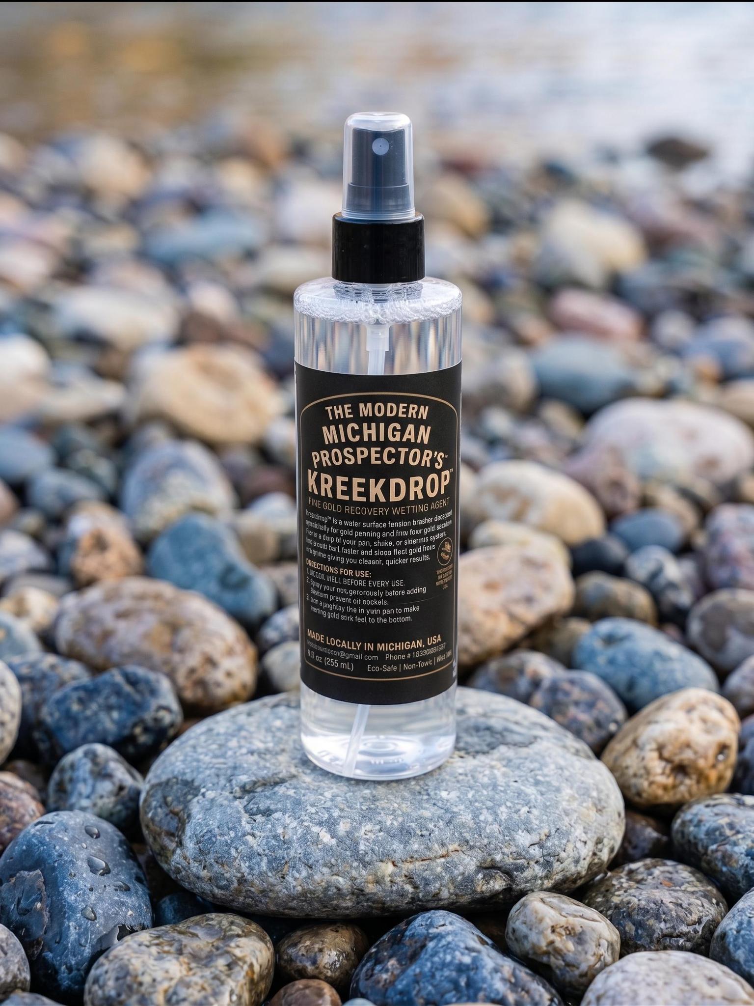 Dream Mat - KreekDrop: Eco - Friendly Gold Surfactant with New Misting Lid - Prospectors Dream
