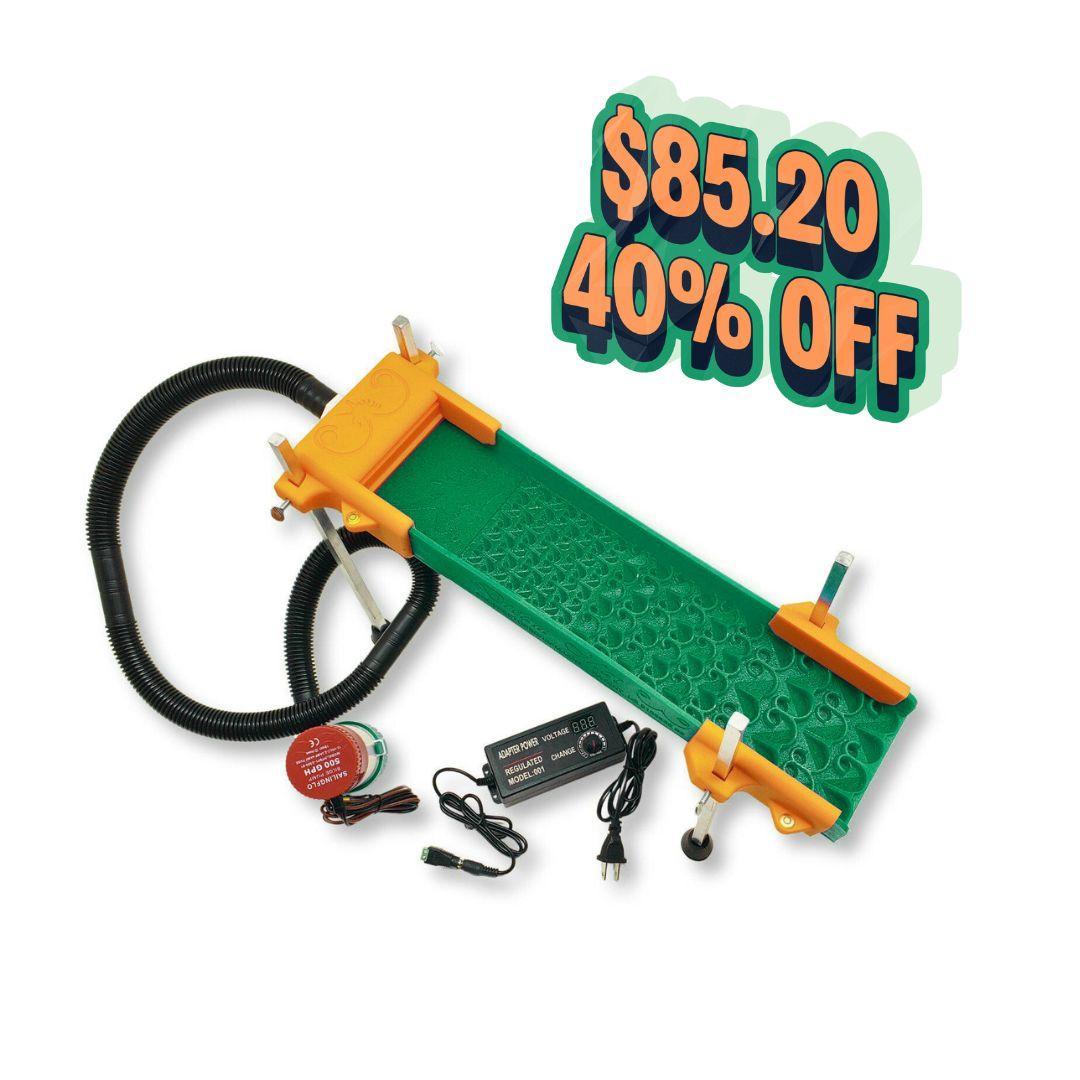 Dream Mat - Limited: 4" x 16" Adventure Sluice (Green/Orange) - Prospecting Equipment - Prospectors Dream
