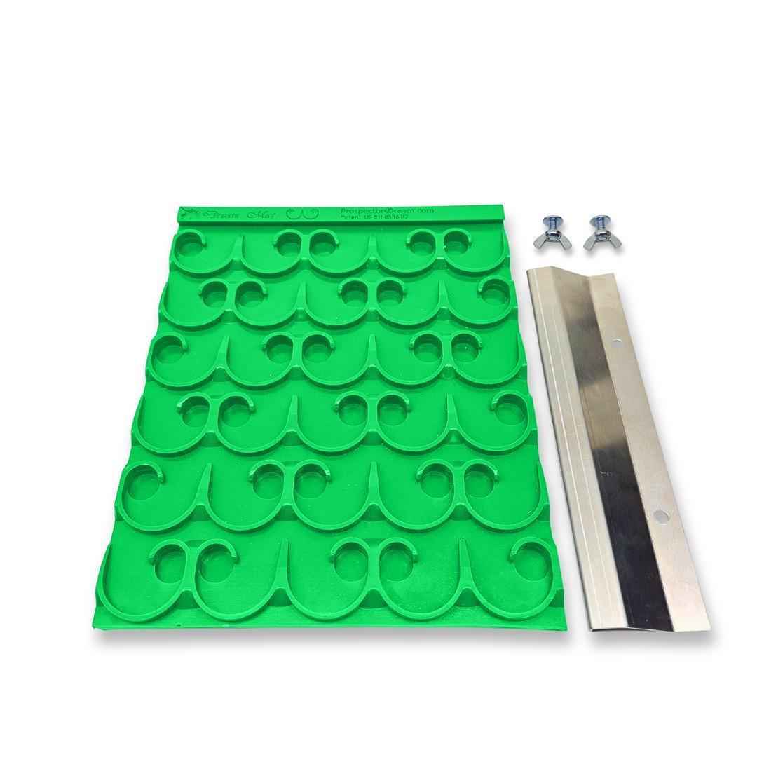 Dream Mat - Modular Sluice Mats (10x12 End Trim) | Dream Mat | Interchangeable Gold Recovery Sections w/ Clamp - Sluice Mat - Prospectors Dream