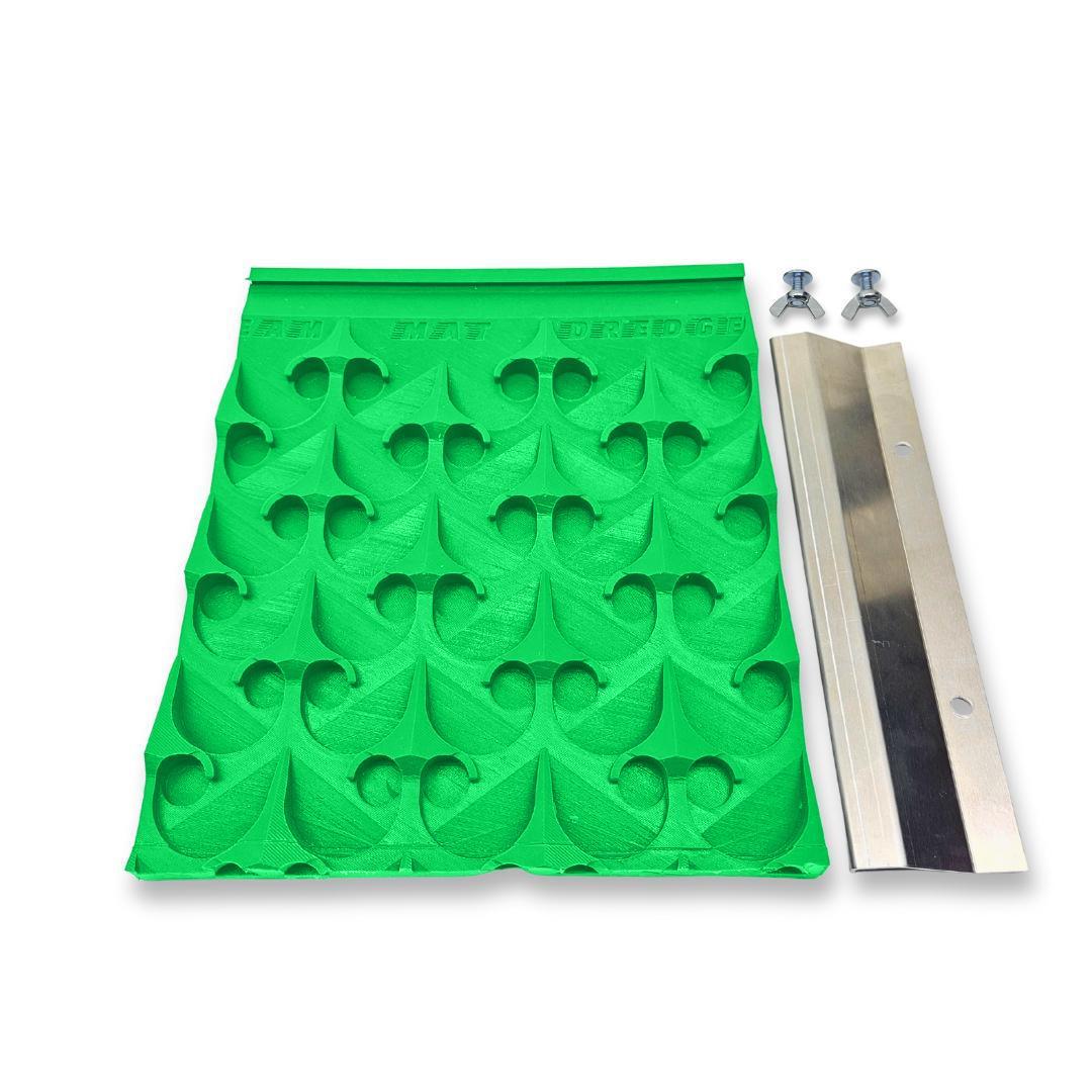 Dream Mat - Modular Sluice Mats (8x12 End Trim) | Dream Mat | Interchangeable Gold Recovery Sections w/ Clamp - Sluice Mat - Prospectors Dream