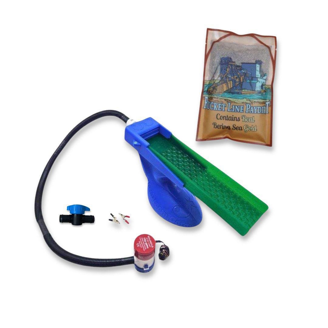 Dream Mat - The Boss Clean Up Sluice Kit - Micro (2nd Gen) + Bering Sea Paydirt - Gold Sluice Box - Prospectors Dream