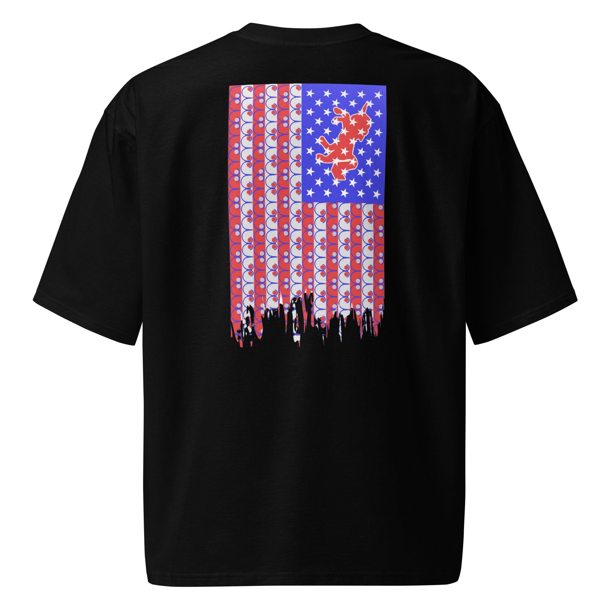 Dream Mat - Unicorn American Flag - Oversized heavyweight t-shirt - Prospectors Dream