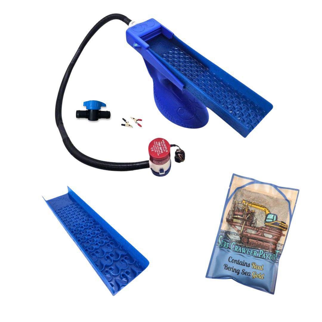 Dream Mat - Bering Sea Paydirt Bundle - The Boss Clean Up Sluice Kit - Combo + Micro - Gold Sluice Box - Prospectors Dream