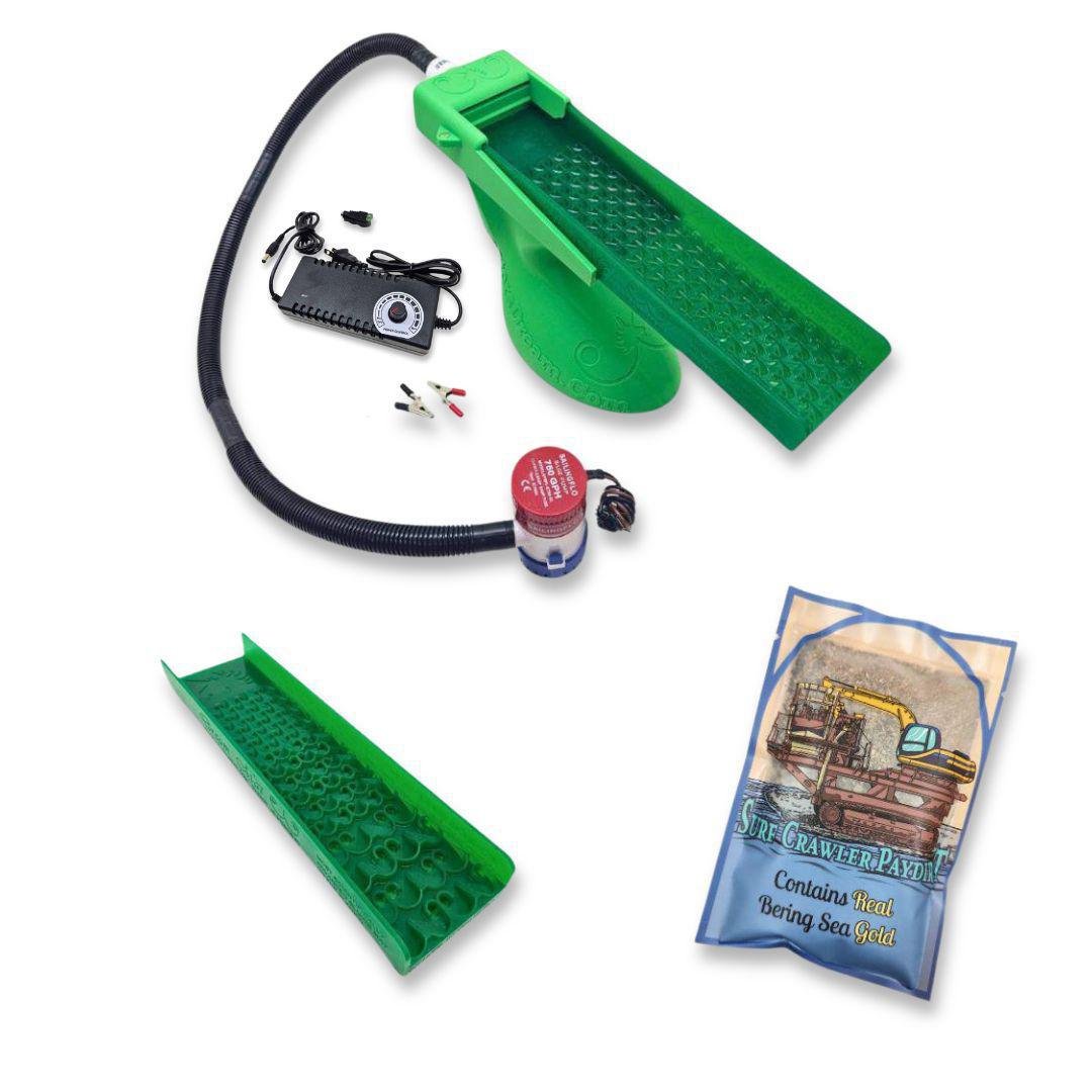 Dream Mat - Value Bering Sea Paydirt Bundle - The Boss Clean Up Sluice Kit - Combo + Micro - Gold Sluice Box - Prospectors Dream