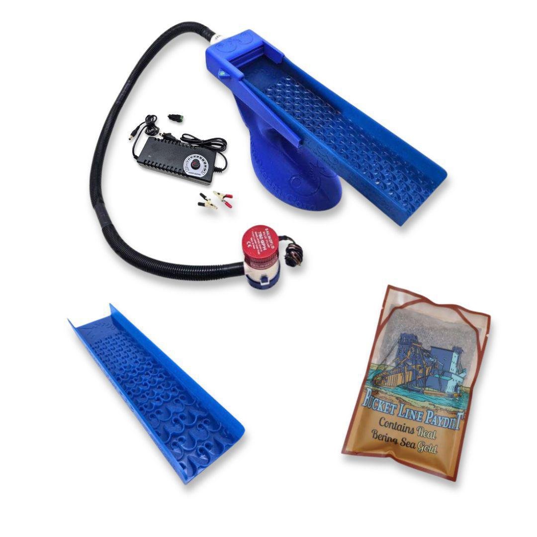Dream Mat - Value Bering Sea Paydirt Bundle - The Boss Clean Up Sluice Kit - Combo + Micro - Gold Sluice Box - Prospectors Dream