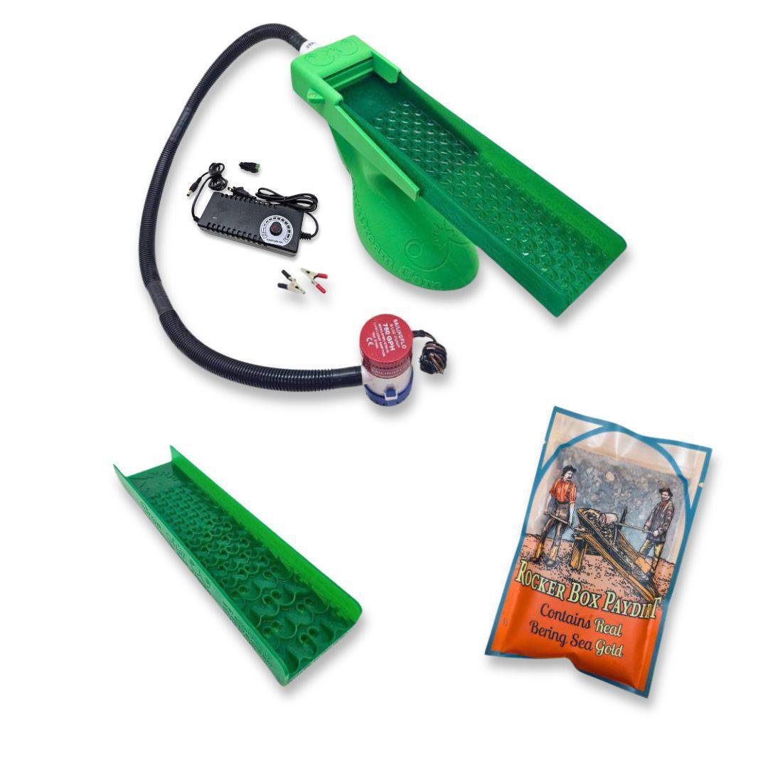 Dream Mat - Value Bering Sea Paydirt Bundle - The Boss Clean Up Sluice Kit - Combo + Micro - Gold Sluice Box - Prospectors Dream