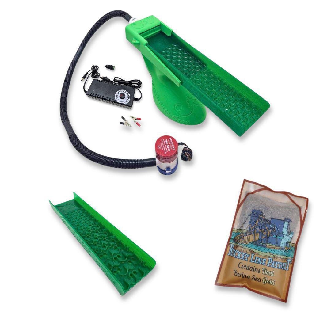 Dream Mat - Value Bering Sea Paydirt Bundle - The Boss Clean Up Sluice Kit - Combo + Micro - Gold Sluice Box - Prospectors Dream