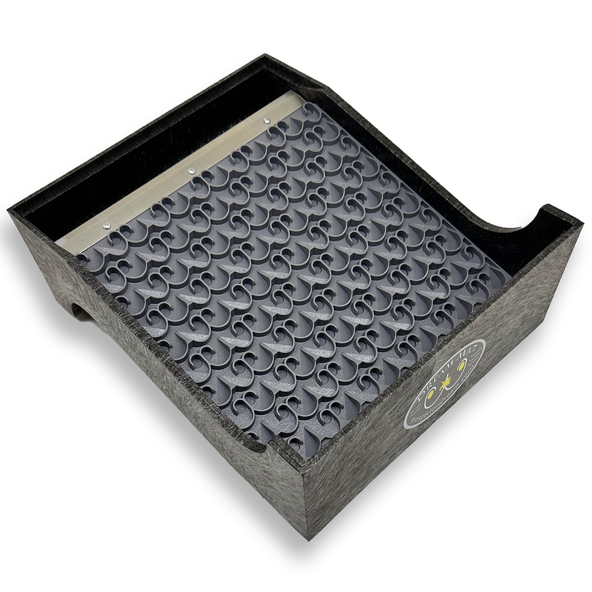 Gold Cube Tray with Mini Dream Mat - Sluice Mat - Prospectors Dream